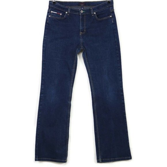 Vintage Tommy Hilfiger UAV UAV Hipster Flare Jeans Stretch‎ 13 - Picture 2 of 12